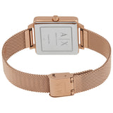  Shop Authentic Armani Exchange Lola Quartz Silver Dial Rose Gold Mesh Strap Watch For Women - AX5802 - Luxxuri