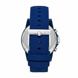  Shop Authentic Armani Exchange Outerbanks Chronograph Blue Dial Blue Silicone Strap Watch For Men - AX1327 - Luxxuri