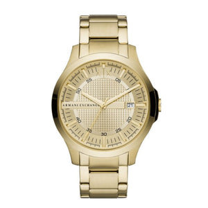  Shop Authentic Armani Exchange Hampton Chronograph Gold Dial Gold Steel Strap Watch For Men - AX2415 - Luxxuri