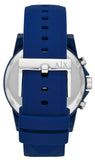  Shop Authentic Armani Exchange Outerbanks Chronograph Blue Dial Blue Silicone Strap Watch For Men - AX1327 - Luxxuri