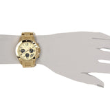  Shop Authentic Marc Jacobs Rock Metal Chronograph Gold Dial Gold Steel Strap Watch for Men - MBM3158 - Luxxuri