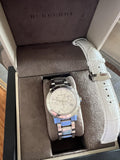  Shop Authentic Burberry City Chronograph White Dial Silver Steel Strap Watch For Women - BU9700 - Luxxuri
