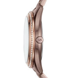  Shop Authentic Michael Kors Lauryn Rose Gold Dial Brown Steel Strap Watch for Women - MK3757 - Luxxuri