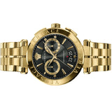  Shop Authentic Versace Aion Chronograph Black Dial Gold Steel Strap Watch For Men - VE1D01721 - Luxxuri
