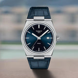  Shop Authentic Tissot PRX Blue Dial Blue Leather Strap Watch for Men - T137.410.16.041.00 - Luxxuri