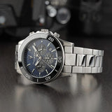  Shop Authentic Maserati Competizione Chronograph Blue Dial Silver Steel Strap Watch For Men - R8873600009 - Luxxuri