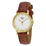  Shop Authentic Tissot Everytime Desire Small White Dial Maroon Leather Strap Watch For Women - T109.210.36.031.00 - Luxxuri