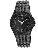  Shop Authentic Bulova Crystal Collection Phantom Black Dial Black Steel Strap Watch for Men - 98A240 - Luxxuri