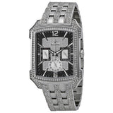  Shop Authentic Bulova Crystal Collection Black Dial Silver Steel Strap Watch for Men - 98C108 - Luxxuri