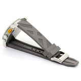  Shop Authentic Burberry Belt Chronograph Silver Dial Brown Rubber Strap Watch For Men - BU9811 - Luxxuri