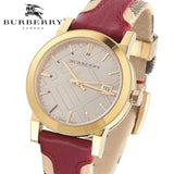  Shop Authentic Burberry The City Gold Dial Orange Leather Strap Watch for Women - BU9017 - Luxxuri