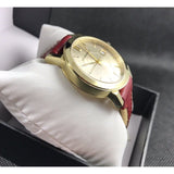  Shop Authentic Burberry The City Gold Dial Orange Leather Strap Watch for Women - BU9017 - Luxxuri
