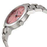  Shop Authentic Burberry The City Pink Dial Silver Steel Strap Watch for Women - BU9124 - Luxxuri