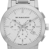  Shop Authentic Burberry The City Chronograph Silver Dial Silver Steel Strap Watch for Men - BU9350 - Luxxuri