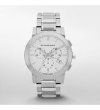  Shop Authentic Burberry The City Chronograph Silver Dial Silver Steel Strap Watch for Men - BU9350 - Luxxuri