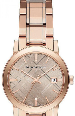  Shop Authentic Burberry The City Rose Gold Dial Rose Gold Steel Strap Watch for Women - BU9135 - Luxxuri
