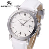  Shop Authentic Burberry The City White Dial White Leather Strap Watch for Women - BU9128 - Luxxuri