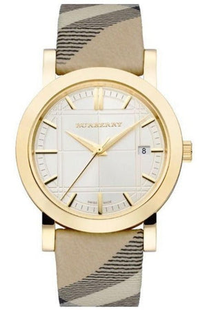  Shop Authentic Burberry Heritage Silver Dial Leather Strap Watch for Women - BU1398 - Luxxuri
