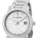  Shop Authentic Burberry The City White Dial Silver Steel Strap Watch for Women - BU9144 - Luxxuri