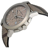  Shop Authentic Burberry The City Smoked Brown Dial Brown Leather Strap Watch for Men - BU9361 - Luxxuri