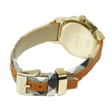  Shop Authentic Burberry The Classic Gold Dial Brown Leather Strap Watch for Women - BU10114 - Luxxuri