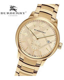  Shop Authentic Burberry The Classic Gold Dial Gold Steel Strap Watch for Men - BU10006 - Luxxuri