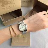  Shop Authentic Burberry The City Silver Dial Silver Steel Strap Watch for Women - BU9143 - Luxxuri
