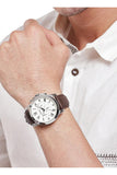  Shop Authentic Fossil Grant Chronograph White Dial Brown Leather Strap Watch for Men - FS4735 - Luxxuri