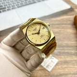  Shop Authentic Tissot PRX Powermatic 80 Gold Dial Gold Steel Strap Watch for Men - T137.207.33.021.00 - Luxxuri