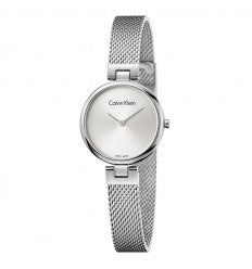  Shop Authentic Calvin Klein Authentic White Dial Silver Mesh Bracelet Watch for Women - K8G23126 - Luxxuri