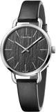  Shop Authentic Calvin Klein Even Black Dial Black Leather Strap Watch for Women - K7B231C1 - Luxxuri
