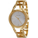  Shop Authentic Calvin Klein Class White Dial Gold Steel Strap Watch for Women - K6R23526 - Luxxuri