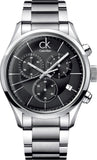  Shop Authentic Calvin Klein Masculine Chronograph Black Dial Silver Steel Strap Watch for Men - K2H27104 - Luxxuri