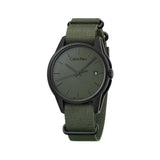  Shop Authentic Calvin Klein Tone Green Dial Green NATO Strap Watch for Men - K7K514WL - Luxxuri