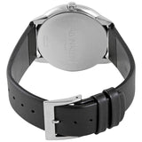 Shop Authentic Calvin Klein Minimal Diamonds Black Dial Black Leather Strap Watch for Men - K3M211CS - Luxxuri