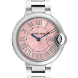 Shop Authentic Cartier Ballon Bleu de Cartier Pink Dial Silver Steel Strap Watch for Women - W6920038 - Luxxuri