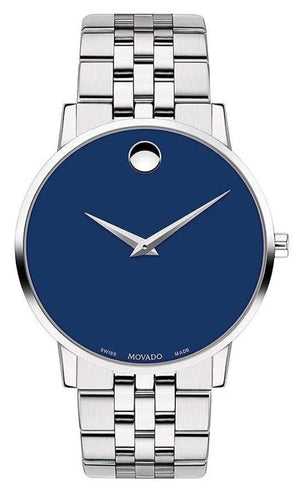  Shop Authentic Movado Museum Classic Blue Dial Silver Steel Strap Watch for Men - 0607212 - Luxxuri