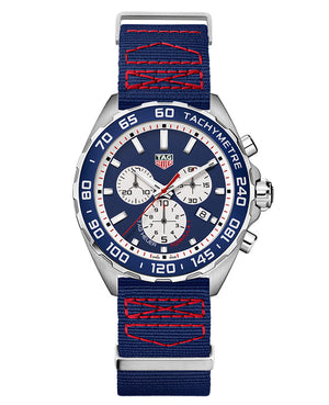  Shop Authentic Tag Heuer Formula 1 Redbull Edition Chronograph Blue Dial Blue NATO Strap Watch for Men - CAZ1018.FC8213 - Luxxuri