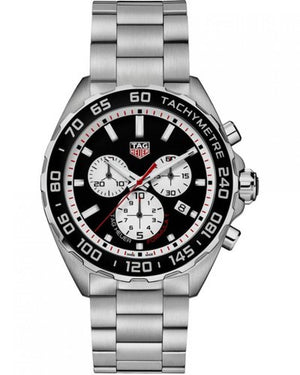 Shop Authentic Tag Heuer Formula 1 Chronograph Black Dial Silver Steel Strap Watch for Men - CAZ101E.BA0842 - Luxxuri