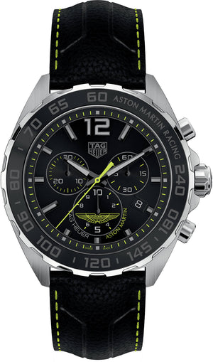  Shop Authentic Tag Heuer Formula 1 Aston Martin Black Dial Black Leather Strap Watch for Men - CAZ101P.FC8245 - Luxxuri