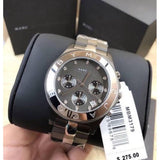  Shop Authentic Marc Jacobs Blade Chronograph Grey Dial Two Tone Steel Strap Watch for Women - MBM8583 - Luxxuri