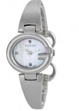  Shop Authentic Gucci Guccissima Diamonds Mother of Pearl Dial Silver Steel Strap Watch For Women - YA134504 - Luxxuri