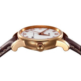  Shop Authentic Mido Baroncelli III Automatic White Dial Brown Leather Strap Watch For Women - M7600.3.26.8 - Luxxuri