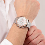  Shop Authentic Maserati Epoca White Dial Chronograph Silver Mesh Bracelet Watch For Men - R8873618009 - Luxxuri