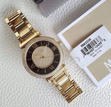  Shop Authentic Michael Kors Catlin Black Dial Gold Steel Strap Watch for Women - MK3338 - Luxxuri