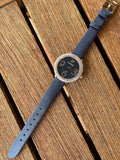  Shop Authentic Swarovski Crystal Frost Blue Dial Blue Leather Strap Watch for Women - 5484061 - Luxxuri