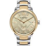  Shop Authentic Burberry The Classic Gold Dial Two Tone Steel Strap Watch for Men - BU10011 - Luxxuri