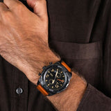  Shop Authentic Fossil Bronson Black Dial Brown Leather Strap Watch for Men - FS5714 - Luxxuri