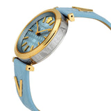  Shop Authentic Versace V-Twist Blue Dial Blue Leather Strap Watch for Women - VELS00319 - Luxxuri