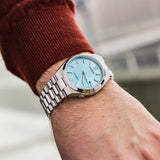  Shop Authentic Citizen Tsuyosa Automatic Turquoise Dial Silver Steel Strap Watch For Men - NJ0151-88M - Luxxuri